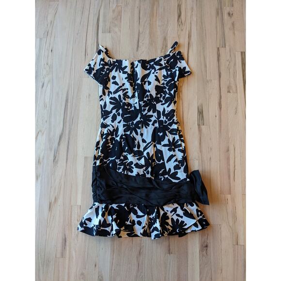 Vintage AJ Bari Dress Size 10 Black Bow Party Dress Fits Like Size 6 - Picture 7 of 7